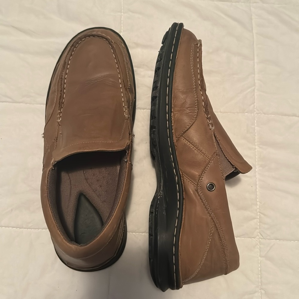 Leather loafers